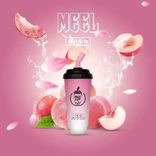 MEEL 奶茶杯 6000口 拋棄式電子煙｜具備 3% 尼古丁鹽順滑不鎖喉與 15ml 巨無霸油量，支援智慧 Type-C 快充實現長效續航不斷電