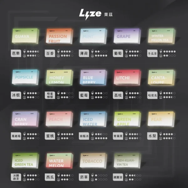 Lyze 萊茲 10000口 專用煙彈｜採用全新霧化芯與奢華大油量規格，打造巨肺專屬強勁擊喉感，東京魔盒專用設計