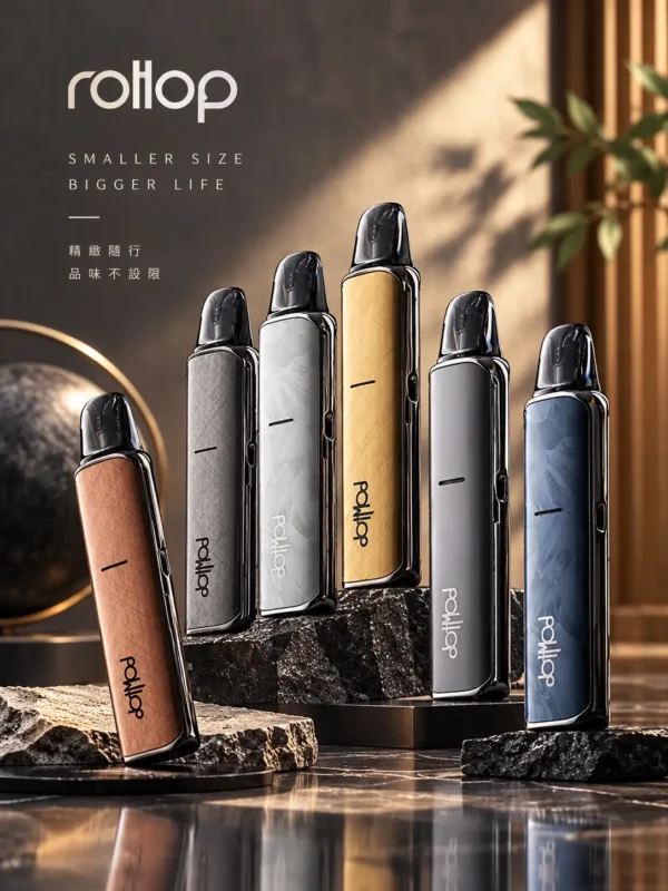 DotPod Lite 側注油主機｜具備 30W 輸出與 1000mAh 大電池，採用 2ml 容量側邊填油設計並支援 Type-C 快充，通用小煙煙油
