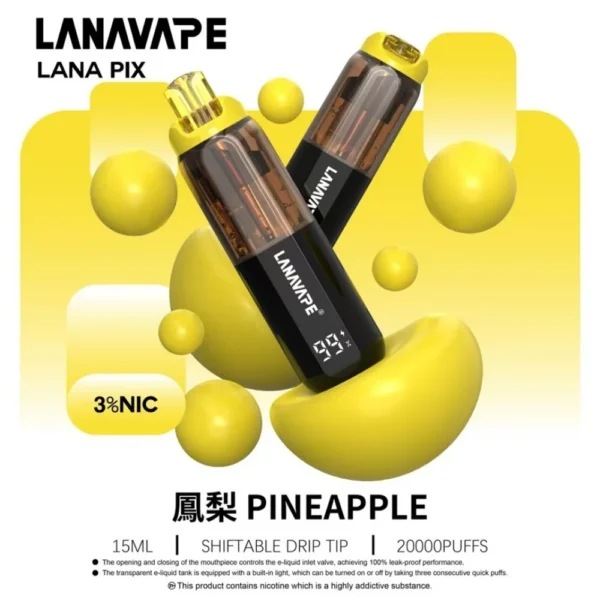 IMG_5313.webp LANA PIX 閃光彈 20000口拋棄式電子煙|可摺疊式吸嘴,配備 15ml儲油、850mAh電池與 Mesh網芯