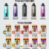 MEHA-TITAN-15000-抛棄式電子煙.webp MEHA 魅嗨 TITAN 泰坦 15000口 專用換彈式主機|具備 15ml 巨量裝與 3% 尼古丁鹽完美擊喉體驗,配備 600mAh 高續航,使用專用 TITAN 煙彈