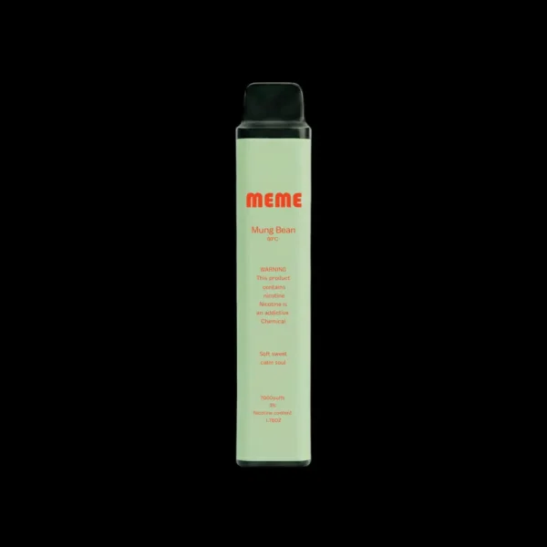 MEME-mung-bean.webp MEME 韓國熱銷 7000口 拋棄式電子煙|具備 3%尼古丁鹽黃金配比與細膩絲滑口感,完美呈現極致韓系調香層次感