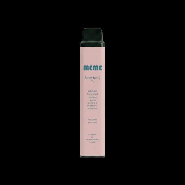 MEME-straw-berry.webp MEME 韓國熱銷 7000口 拋棄式電子煙|具備 3%尼古丁鹽黃金配比與細膩絲滑口感,完美呈現極致韓系調香層次感