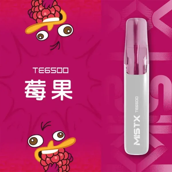 MISTX-鴨嘴獸-TE6500-Puffs-莓果.webp Mist X 鴨嘴獸 6500口 拋棄式電子煙|具備冰爽水果口味清涼口感與 2% 尼古丁鹽配置,搭載 550mAh 大電量可充電續航,結合獨家萌系外觀設計