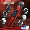 SP2S 天王星 Uranus 開放式注油小煙主機｜具備最大 30W 多檔調節爆發輸出與 1000mAh 大電量，搭配 0.96 吋液晶屏精準顯示，內含 0.6Ω/0.8Ω 空彈並通用小煙煙油