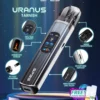 SP2S 天王星 Uranus 開放式注油小煙主機｜具備最大 30W 多檔調節爆發輸出與 1000mAh 大電量，搭配 0.96 吋液晶屏精準顯示，內含 0.6Ω/0.8Ω 空彈並通用小煙煙油