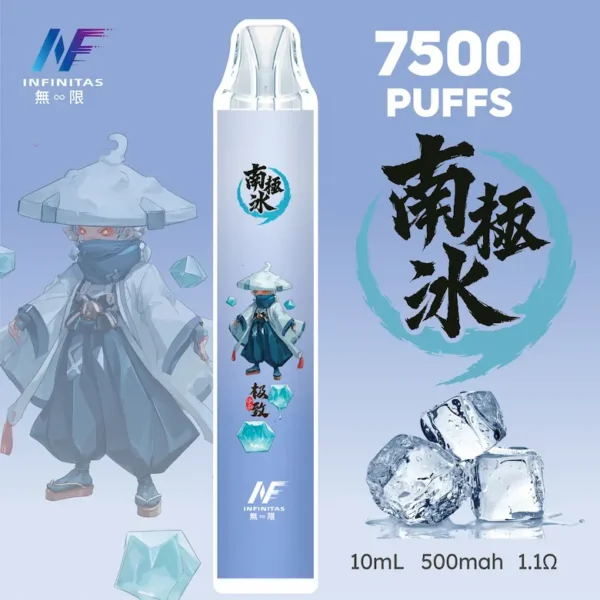 【INF無限-7500口-鬼滅系列-拋棄式】-鬼滅之刃-聯名限定款-7500口-2.webp INF 無限 鬼滅之刃聯名 7500口 拋棄式電子煙|具備鬼滅之刃聯名造型與 10ml 大容量煙油,採用 Mesh 網芯爆發口感,配置 550mAh 大容量電芯