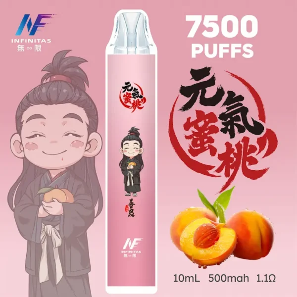 【INF無限-7500口-鬼滅系列-拋棄式】-鬼滅之刃-聯名限定款-7500口-6.webp INF 無限 鬼滅之刃聯名 7500口 拋棄式電子煙|具備鬼滅之刃聯名造型與 10ml 大容量煙油,採用 Mesh 網芯爆發口感,配置 550mAh 大容量電芯