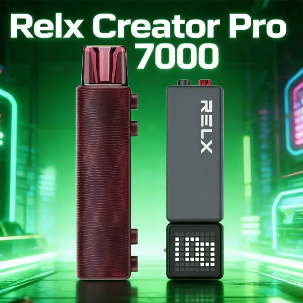 RELX 悅刻 Creator 積木拋棄式電子煙入門組｜7000口容量，配備6ml儲油倉與3%尼古丁鹽